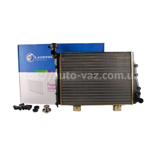 Радиатор охлаждения алюминиевый ВАЗ 2104,2105,2107 (карбюратор) Luzar